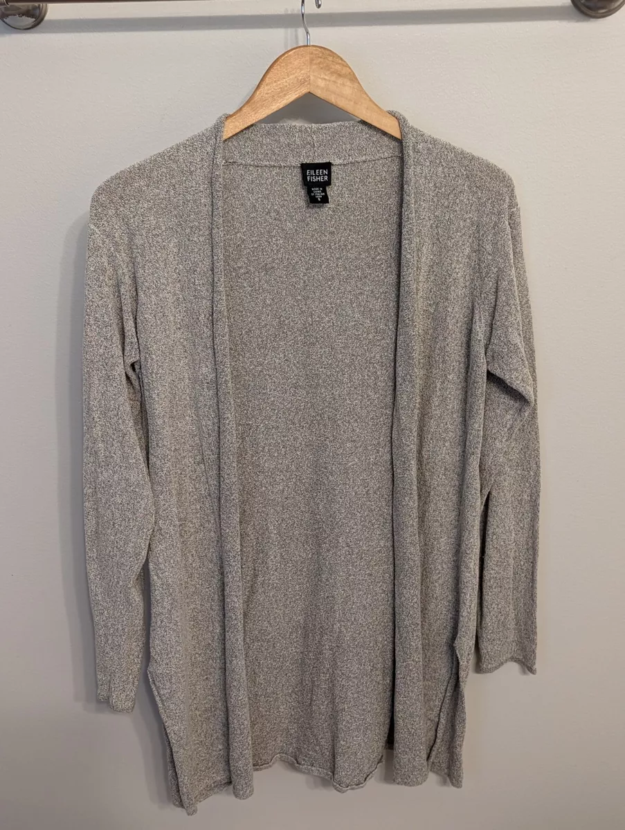 Eileen fisher deals gray cardigan