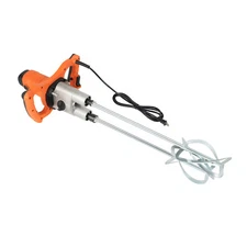 Electric Mortar Mixer Dual 2 Speed Paint Cement Grout Mortar Twin Paddle 1800W