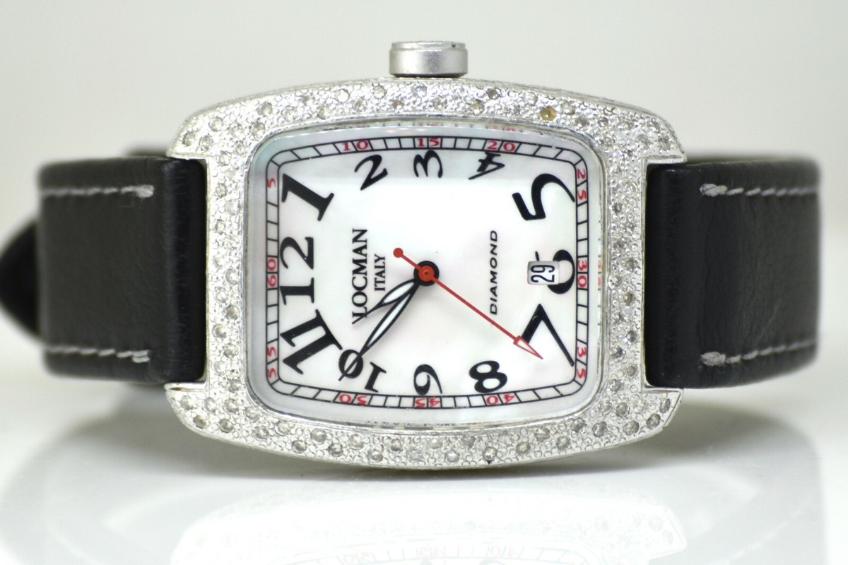 LOCMAN DIAMOND REF 488 Diamond Pave White Women's Watch 32 mm | eBay