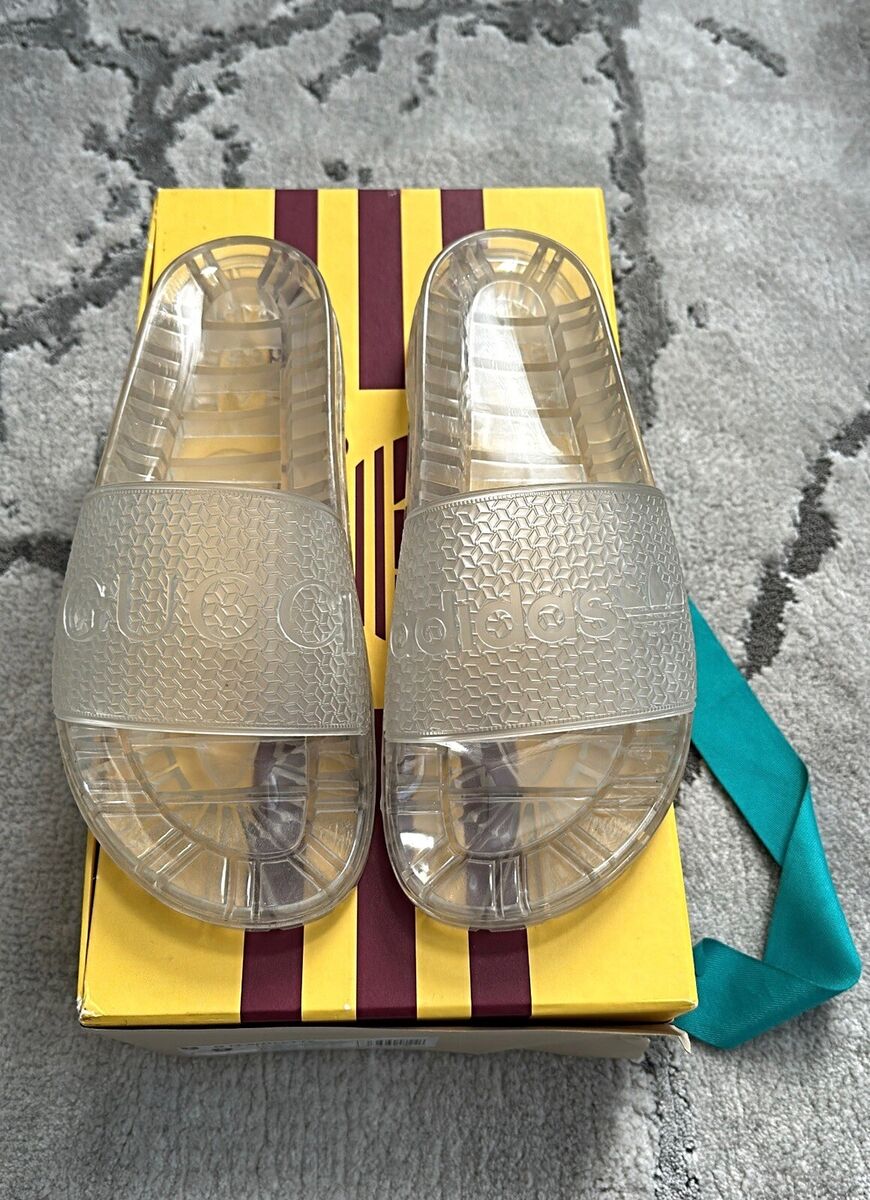 Authentic Gucci Adidas Adilette Clear Mens Sandal/Slide US9 Authentic Gucci Adidas Adilette Clear Mens Sandal/Slide US9