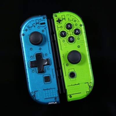 Custom Nintendo Switch Joycons - Pearl Blue & Pearl Green - Brand New joy-con