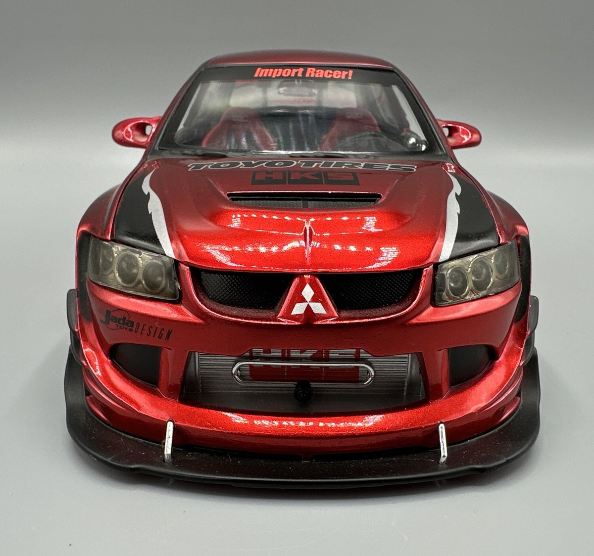 Jada Toys Import Racer 1:18 Scale Red Mitsubishi Lancer Evolution