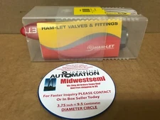NIB H-700-SS-L-1 HAM-LET H-700-SS-L-1” BALL VALVE 1” JS3 1000PSI SST SHIPSAMEDAY