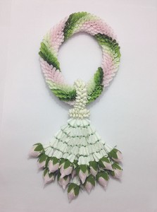 Artificial Spiral Pattern Garland Buddha Malai Thai Food Dish