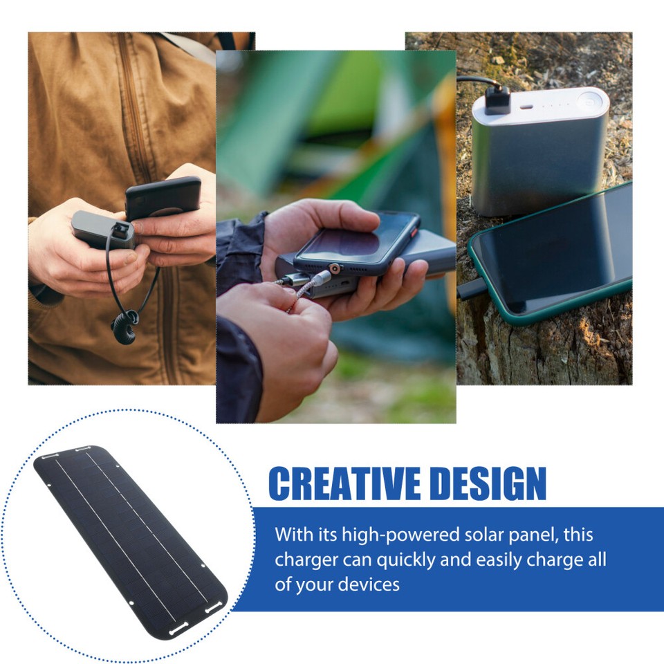 Solar Panel Charger Flexible Solar Panel Solar Charging Panel Solar Charger eBay