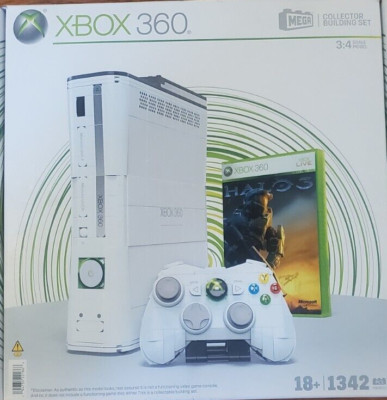 MEGA Showcase Microsoft Xbox 360 Collector Building Set 1342pcs New!