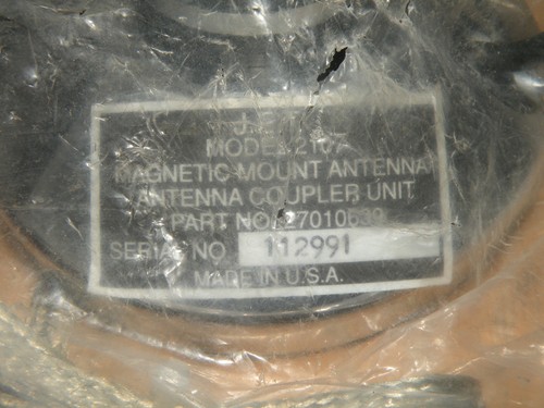 (1) J.E.T. 2107 Magnetic Antenna Mount 2107 / Antenna Coupler Unit - Picture 3 of 7