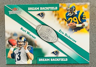 2002 Fleer Skybox #3 Eric Dickerson Kurt Warner Throwbacks Dream Backfield