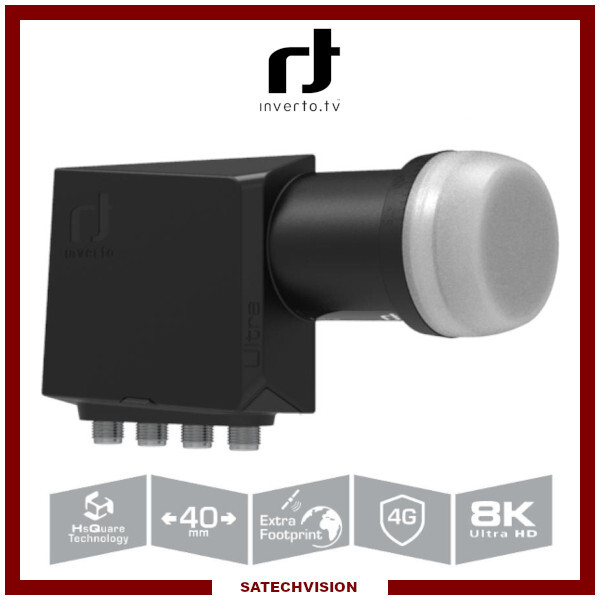 LNB Quattro Inverto Ultra 0,2 dB idéal pour la réception stable en Ultra HD 4K