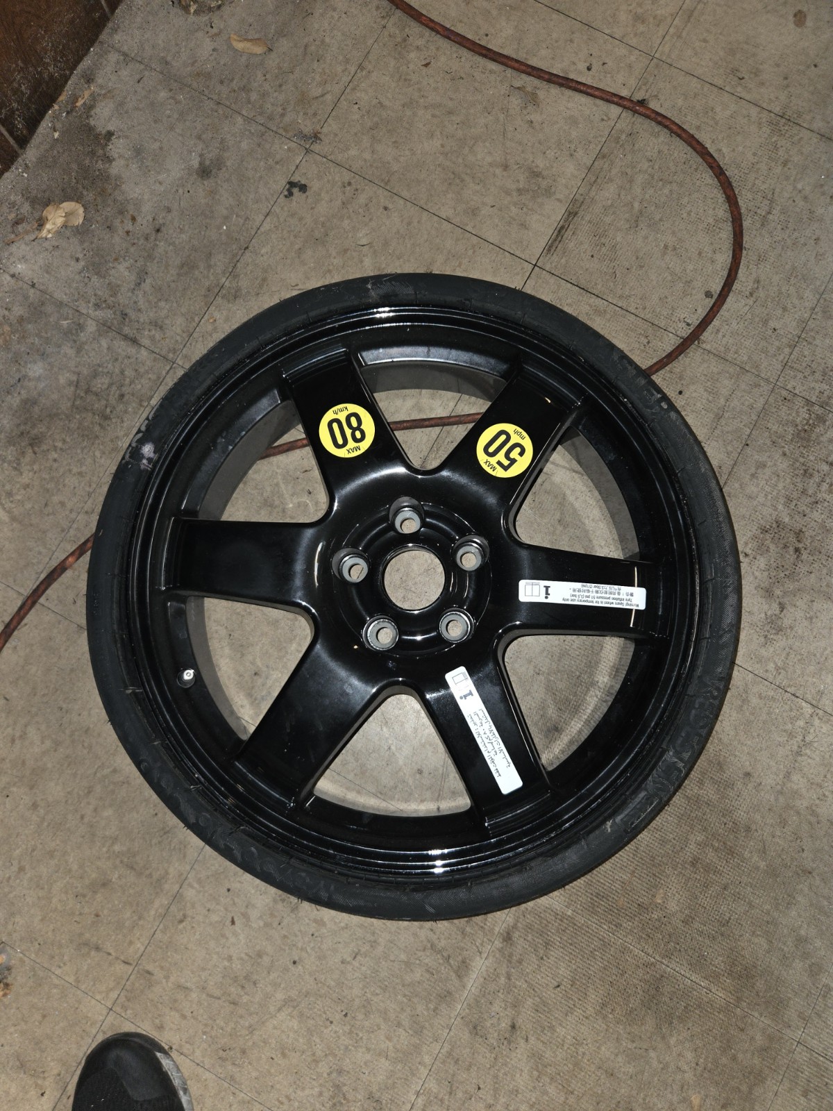 14-22 Maserati Ghibli Quattroporte Donut Spare Tire Wheel Rim 175 55 18" OEM