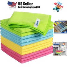 Microfiber Cleaning Cloth,Pack of 12,Size:12.6" x 12.6"