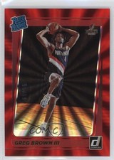 2021-22 Panini Donruss Rated Rookie Holo Red Laser /99 Greg Brown III #245 03ou