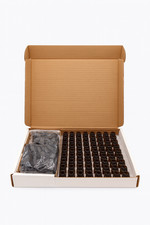 Amber Glass Vials w/ Black Lids   Bulk Lot of...