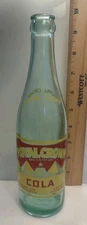 Royal Crown RC Cola Beckley W VA Painted Label Aqua Soda Bottle WV ACL