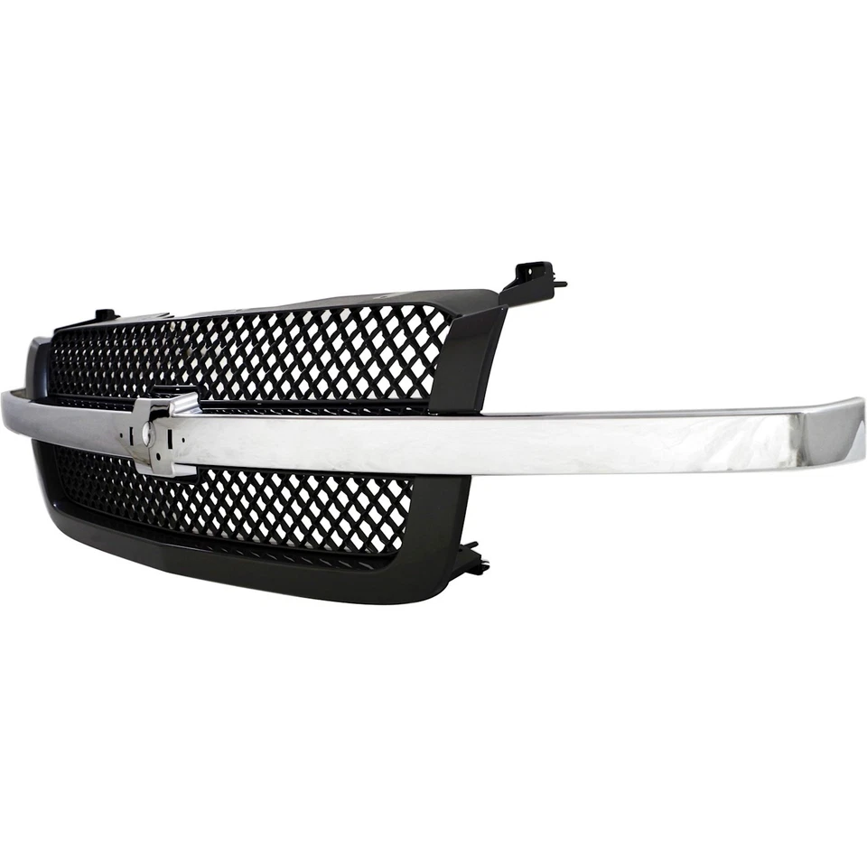 Grille Grill for Chevy Avalanche Chevrolet Silverado 1500 Classic HD 2500 3500 - Image 3 of 4