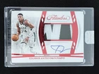 2023-24 Panini Flawless Giannis Antetokounmpo Ruby Horizontal GU Patch Auto /15