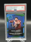 2017 Panini Donruss Rated Rookie Patrick Mahomes #327 Press Proof Green PSA 9