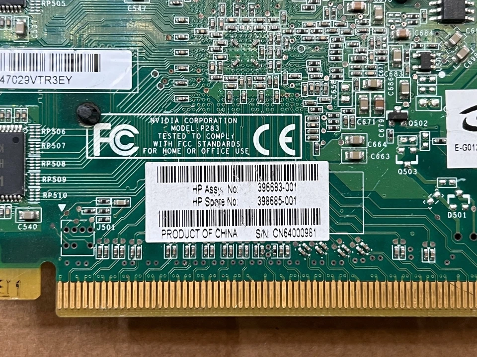 HP NVIDIA Quadro NVS 285 128MB PCIE 398685-001 EE061AA 396683-001 CARD - Image 4 of 4