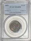 1855-P Half Cent — photo from another recent sale