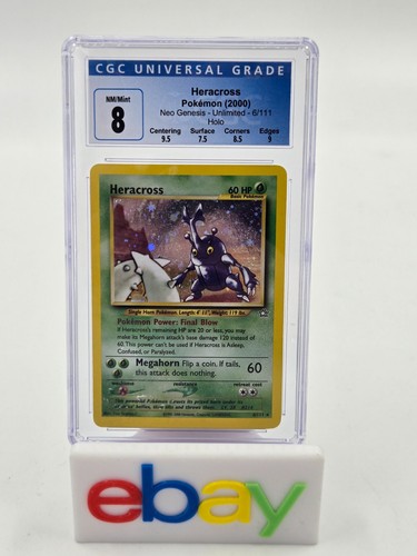 Heracross (Unlimited) graded CGC 8 for sale on eBay