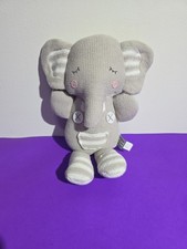 Theodore Elephant 14" Plush Stuffed Animal Baby Toy Rattle Living Textiles 2019