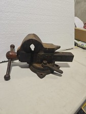 Charles Parker No. 123 1/2 Bench Vise Swivel Base Wrench Excellent Original USA