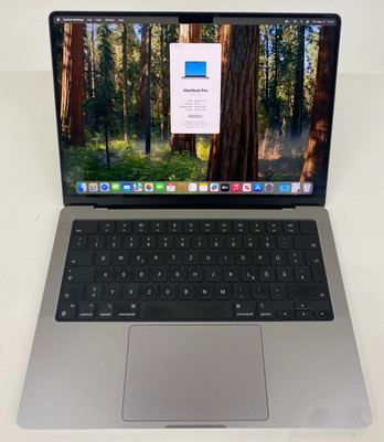 Apple MacBook Pro A2442 14,2'' M1 PRO 16GB RAM 512GB SSD Grade B DEU