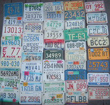 Motorcycle Cycle License plates Your choice All 50 states available Lot A-1