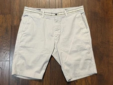 Mason’s 10” London Summer Chino Bermuda Shorts Mens 34 Luxury Designer MSRP $219