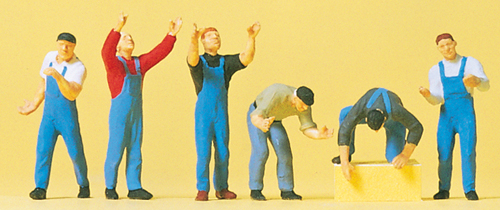 Preiser 10497 Scaffolders HO Gauge