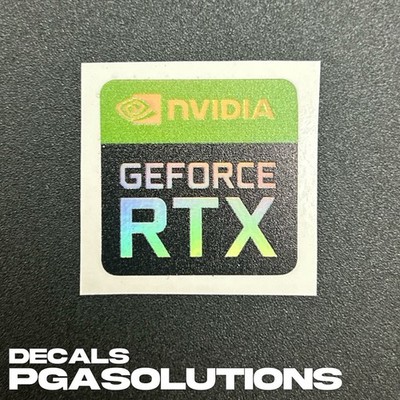 1x Nvidia GeForce RTX Desktop / Laptop Sticker Label (Holographic)