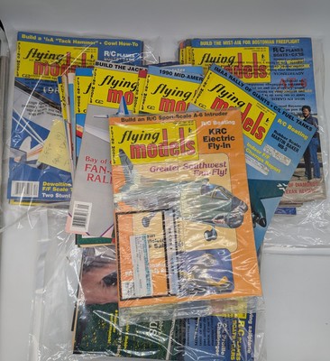 Lot of 45 Flying Models Magazine 1987-1991 1988 Full Run 1987 11 Issues 1989 x9+