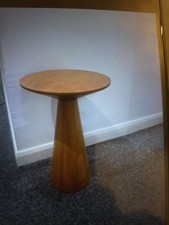 Round Solid Wood Side Table