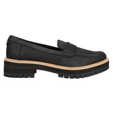TOMS Cara Slip On Loafers Womens Black 10020224-001