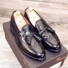 * NIB * $425 Allen Edmonds MANCHESTER Dress Loafer 7.5 D  Black * new Trees