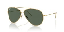 Lunettes de soleil Ray-Ban RBR0101S Aviator Reverse or/vert foncé 62 mm Japon
