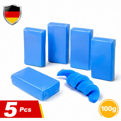 Reinigungsknete 5-tlg,Auto Car Clay Bar Magic Clay Reiniger Knete Autoreinigung