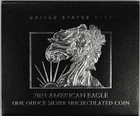 2024-W $1 Burnished Silver Eagle Uncirculated West Point Mint Coin Box and COA