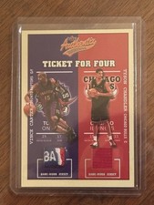 2002-03 Authentix Ticket 4 Four Webber Pierce Chandler Carter Logoman 1/1 Jersey