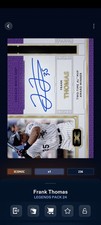 Topps Bunt 24 Legends Pack 24 Frank Thomas Purple Signature Iconic DIGITAL