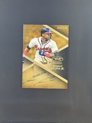2019 Topps Tier One Ronald Acuna Jr. #T1A-RAJ On-Card Auto #