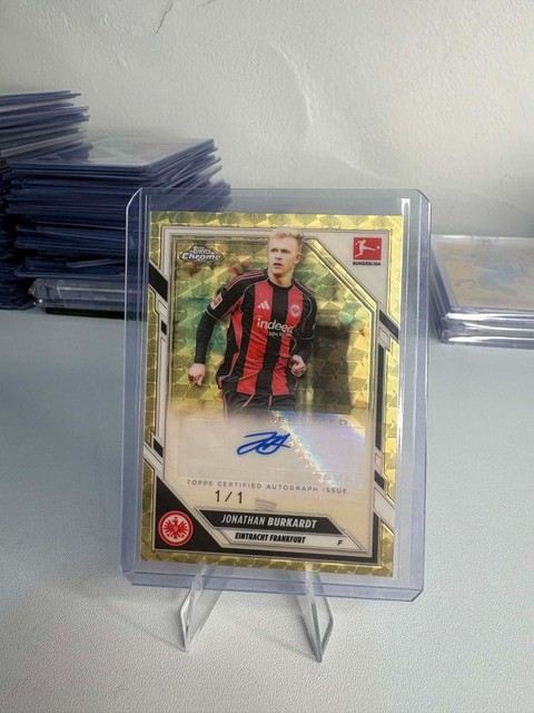 2025-26 Topps Chrome Bundesliga Jonathan Burkardt SUPERFRACTOR Auto 1 OF 1