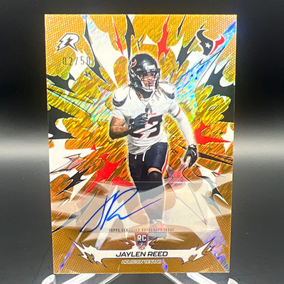 Topps Resurgence 2026 Jaylen Reed Houston Texans Rookie Auto Gold /50 #137