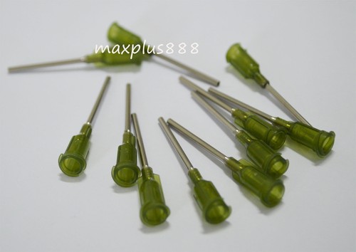50 piezas 1" agujas dispensadoras romas jeringa puntas de aguja calibre 14 oliva nuevo - Imagen 1 de 2