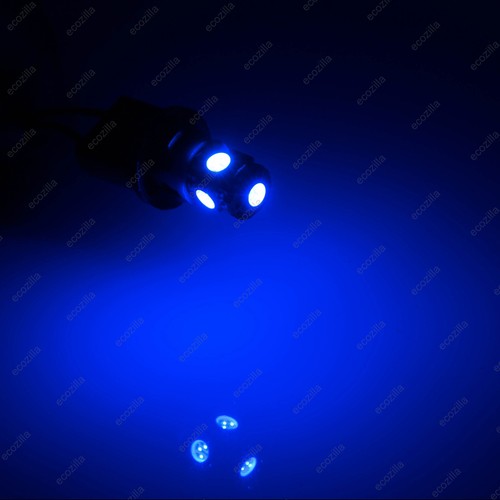 (2) Ultra Blue Interior Dome Map T10 Wedge LED Light Bulb 168 2825 194 192 - Picture 3 of 3
