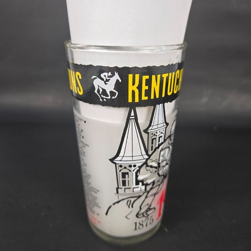 De colección 1975 Kentucky Derby vidrio de recuerdo esmerilado Churchill Downs - Imagen 7 de 9
