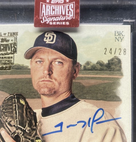 Trevor Hoffman 2023 Topps Archives Signature Series Certified Autograph 24/28 - Picture 3 of 3