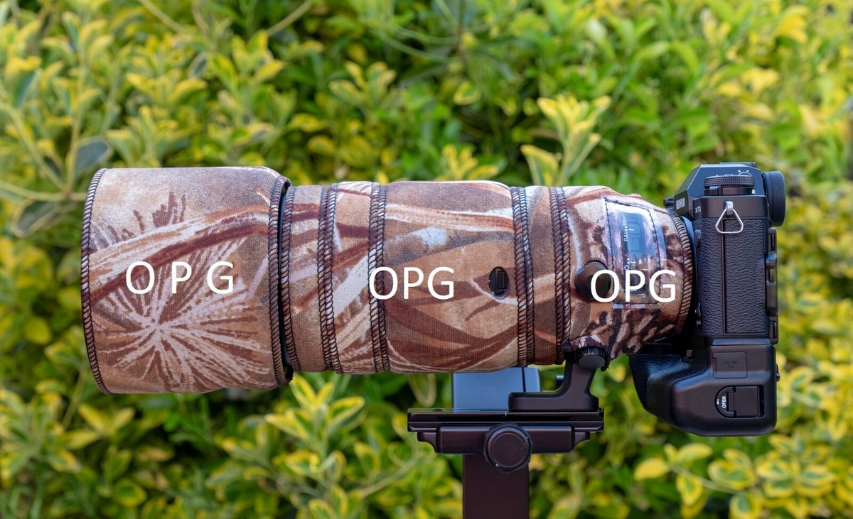 Waterproof Camouflage Neoprene Lens Cover For Nikon Z 100-400mm F/4.5-5.6 VR S - Wildlife & Sports Photography