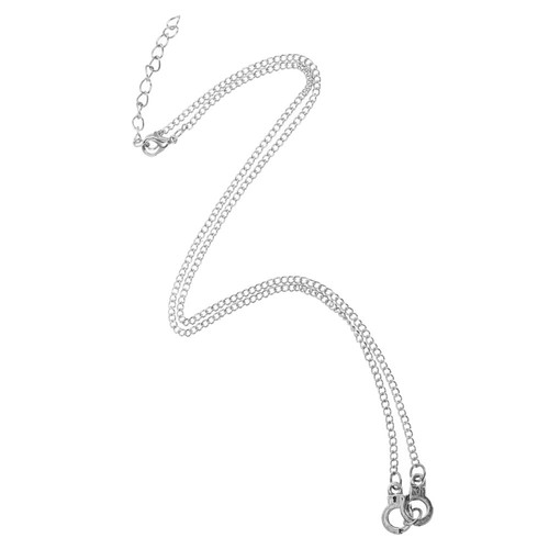Handschellen-Schlüsselbeinkette Vintage Schmuck Halskette Metall - Bild 11 von 12