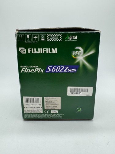 Fujifilm Finepix S602 zoom fotocamera digitale fotocamera 3,1 megapixel nero zoom 6x con scatola originale - Foto 5 di 15